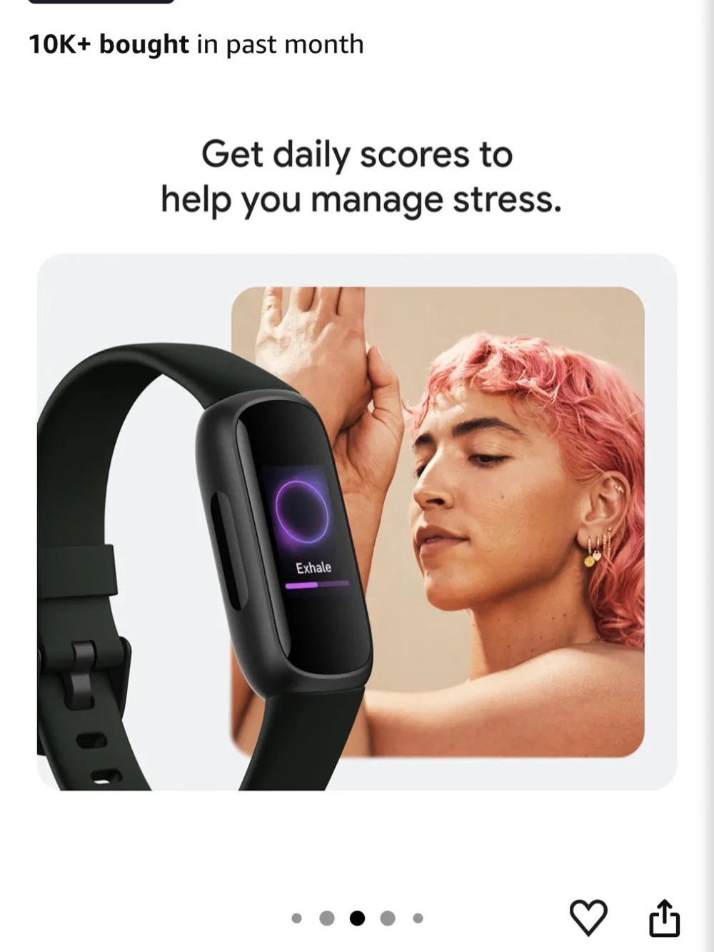 NEW-Fitbit Inspire 3 Fitness Tracker - Black - NWT